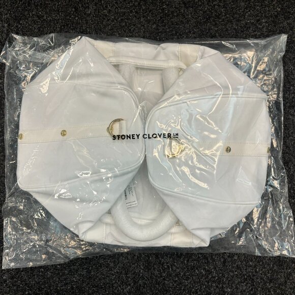 NWT Stoney Clover Lane Classic Mini Duffle Bag In Blanc (White) - Picture 3 of 7